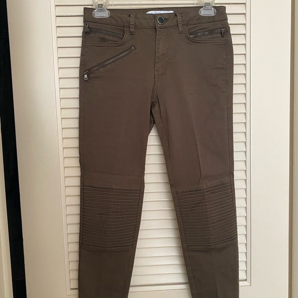 Skinny Green Denim Pants
